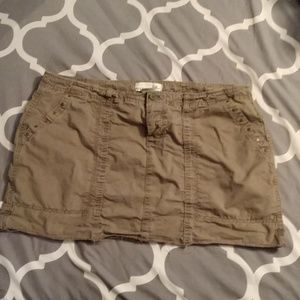 Army green, khaki, Old Navy skirt